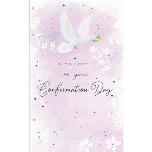 Picture of WITH LOVE ON YOUR CONFIRMATION DAY CARD PINK